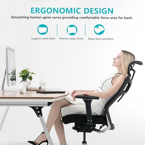 FLORICH Car Seat Cushion and Back Support for Office Chair Memory Foam Chair Cushions Pressure Relief Seat Pads with Gel Massage Point Lumbar Support Relief Sciatica & Tailbone (Black) - Image 6