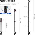 NEEWER Camera Desk Mount with Holder & 360° Ball Head, 17"-40"/43-102cm Telescopic C Clamp Table Light Stand 1/4" Screw, Desktop Stand 6.6lb/3kg Max Load for DSLR Camera, Webcam, Ring Light,TL283 - Image 2
