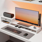 Fenge Monitor Stand with Fabric Drawer, Adjustable Length and Angle - Image 6