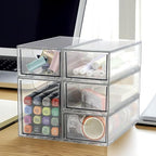 Acrylic Makeup Organizer, Clear Storage Organizer Desktop Stackable Storage Drawers, Plastic Organizer Bins for Makeup, Stationery, Cosmetics, Vanity, Bathroom,Cabinet,Pantry Office Desk (5 Drawers) - Image 5