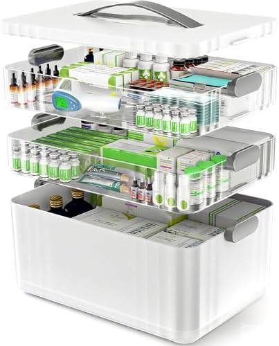 ARSTPEOE 3-Tier Medicine Organizer - Portable Medicine Cabinet with Handle by ARSTPEOENeatChic