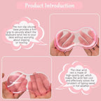 Computer Keyboard Stand Pad with Gel Wrist Rest Keyboard Pad Support with Comfortable Wrist Pad Easy Typing Ergonomic Tilted Acrylic Transparent Keyboard Riser Holder for Desktop Office Home Pink - Image 3