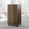 7 Drawer File Cabinet with Wheels for Home Office, Black Walnut by Perledesign%E2%80%93WorkinStyle