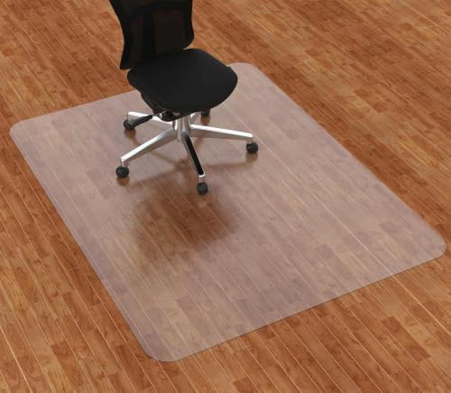 Amyracel Office Chair Mat, 30" x 48" Easy Glide Plastic Floor Mat, Clear Computer Desk Chair Mat for Hardwood Floor by Amyracel