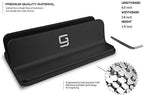 Vertical Laptop Stand for Desk [Adjustable] Sturdy Aluminum Dock Fits All Laptops (up to 20.3 inches) Space Saving, Modern Compact Holder, Compatible with MacBook Pro/Air, Surface, HP, Dell (Black) - Image 2