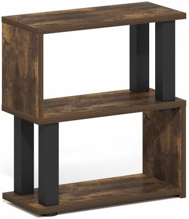 Furinno Turn-N-Tube Desk Organizer, 3-Tier Desktop Book Shelf, Amber Pine - Image 5