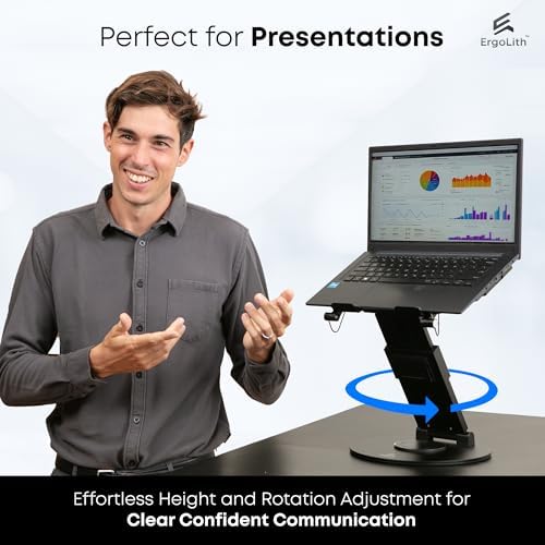 3 in 1 Laptop Stand for Desk, Book Stand & Phone Holder, Sky Black - Image 3
