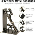 Decorative Bookends for Shelves, Modern Climbing Man - Image 4