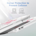 4-in-1 Hard Case for MacBook Neo 13 (A3404), Rabbits & Stars & Bows - Image 3
