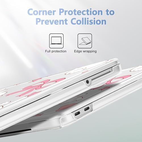 4-in-1 Hard Case for MacBook Neo 13 (A3404), Rabbits & Stars & Bows - Image 3
