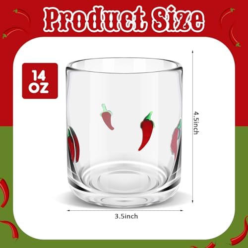 SiliFine 2 Pcs Chili Icon Juice Glasses - Image 3