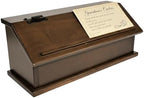 DutchCrafters Solid Brown Maple Wood Double Recipe Card Holder for Baking, Cooking - Kitchen Decor & Organization Box, Holds 4x6 or 3x5 Cards - Amish Made in USA (Earthtone) - Image 2