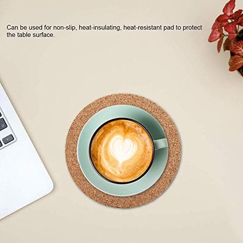 Natural Round Wood Coffee Cup Mat Heat Cork Coaster Mat Tea Drink Wine Pad Table Decor(100Pcs) - Image 7