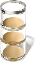 OfficeGoods 3-Tier Stackable Acrylic Holder, Clear with Gold Metal Base by OfficeGoods