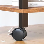 TUTOTAK Printer Stand, 3 Tier Rolling Printer Cart with Charging Station - Image 6