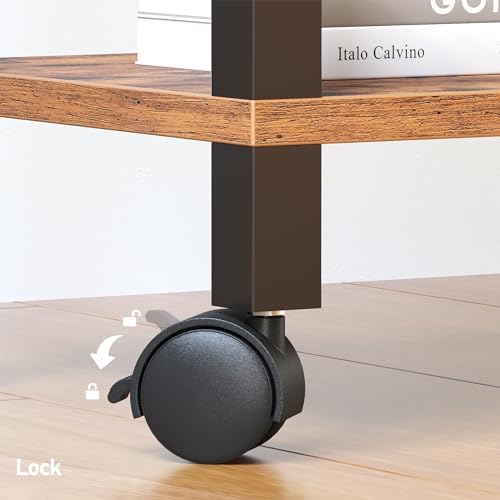 TUTOTAK Printer Stand, 3 Tier Rolling Printer Cart with Charging Station - Image 6