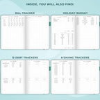 Clever Fox Budget Planner Pro with Cash Budgeting Envelopes, Dark Teal - Image 5