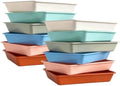 12Pcs Letter Size Flat Storage Tray Organizer Bin for Classroom Office Home by WEEK+NINE