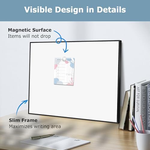 Magnetic Whiteboard, 24" x 18" Dry Erase White Board for Wall - Image 5