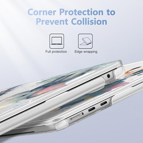 Case for 2026/2025/2024/2023 MacBook Air 15-inch Laptop Release M5 A3448 /M4 A3241 /M3 A3114 /M2 A2941, Stylish Protective Hard Shell Cover for MacBook Air 15.3 inch - Elephant & Giraffe - Image 3