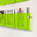ROYALITA 2-Pack Acrylic Magazine Holder Brochure Holder, Green 36 Inch by ROYALITA