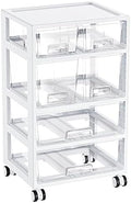 Vtopmart Drawer Storage Organizer,4 Tier 6 Drawers with Wheels by Vtopmart