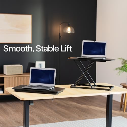 VIVO Black 24 in Single Top Keyboard and Mouse Riser, DESK-V024A - Image 4