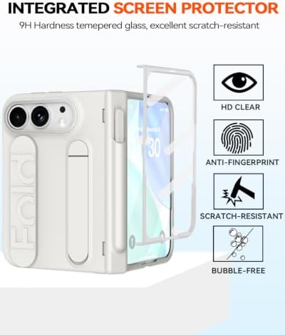 for iPhone Ultra Case with Pen Holder & Stylus & Finger Strap White - Image 5