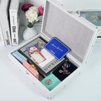 DreamsEden White Wooden Keepsake Box with Latch, Large Decorative Storage - Image 4