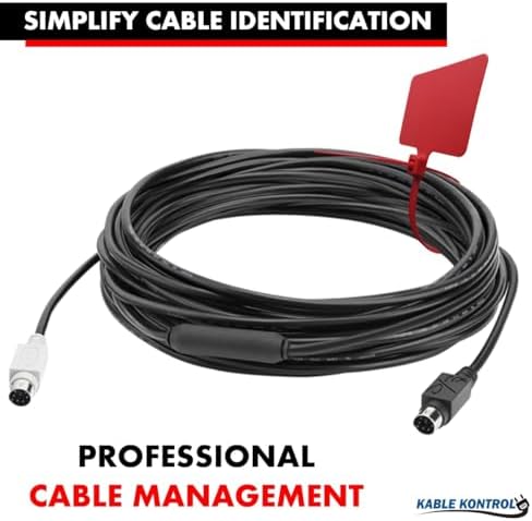 Kable Kontrol Cable Marker Identification Zip Ties 12 Inch 1000 Pcs – Red - Image 7