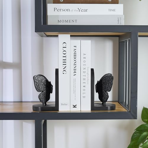 Black Butterfly Bookends, Decorative Butterflies Book Ends for Heavy Books - Image 6