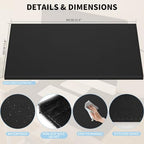 AKOZLIN Non-Slip 35.4"x 15.8" Soft PU Leather Surface Office Desk Mouse Mat Pad with Full Grip Fixation Lip Table Blotter Edge-Locked Protector - Image 3