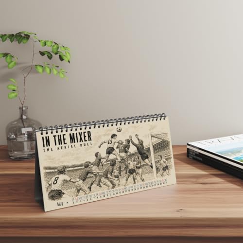 Soccer Art & History – 2027 Art Calendar | Vintage American Soccer Desktop Calendar | Best Gift for Sports Fans - Image 3