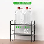 Expandable Storage Shelf, Stackable Organizer Rack, Black Small 1 PK - Image 6