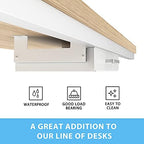 GOME Under Desk Pull-Out Drawer - Storage Organizer Office Mounted, Easy Slide-Out Pencil Drawer for Saving Space, Ideal for Sit-Stand Workstation (For 1.2" Support Bar Under Desk) - Image 5