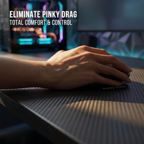 Universal Ergonomic Pinky Finger Rest Mod for Gaming Mice - Black - Image 5