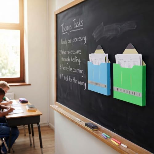 Gilprop 8 Pack Magnetic File Folder Holder for Whiteboard Classroom Storage - Image 5
