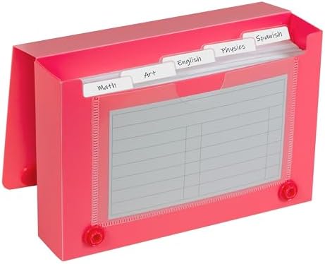 C-Line Index Card Case for 3 x 5 Inch Index Cards, Assorted Colors, Set of 24 Cases (58335-24) - Image 5