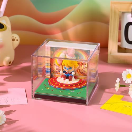 3D Calendar 2027, Unique 3D Memo Pad Tear Away Time Piece Calendar, Fun DIY Paper Carving Art 3D Desk Calendar Notepad Gift for Christmas, New Year (Colorful Clown) - Image 5