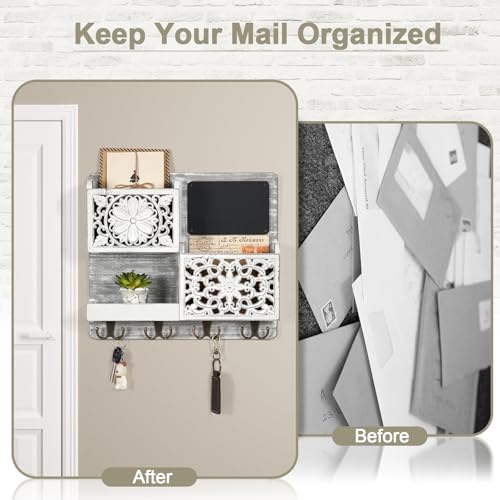 Mail Organizer Wall Mounted - Image 4