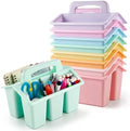 gisgfim 8 Pack Pastel Classroom Caddy Table Organizer with Handle by gisgfim
