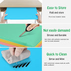 24 Pack Desk Privacy Panel Desk Divider - Pastel Colorful Testing Dividers for Classroom Supplies- Easy Clean Privacy Shields for Student Testing Desk dividers- Includes Extra Labels - Image 4