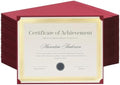 Single Sided Certificate Holders for Letter Size, 8.5 x 11 Bulk Award Certificate Cover for Graduation,Diploma, Documents, Marriage,Employee Appreciation, School,Office, Business (Burgundy, 125CT) by Apprabbr
