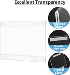MaxGear Acrylic Sign Holder 8.5 x 11 Wall Mount, 12 Pack, Landscape - Image 3
