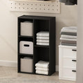 Furinno Reed Closet Organizers and Storage, 5-Cube Reversible Closet Shelves, Closet Organization Shelf, 9.4 x 19.5 x 31.5, for Bedroom, Closet, Blackwood by Furinno-FitsYourSpaceFitsYourBudget
