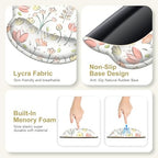 Desk Mat, 4in1 Large Mouse Pad with Wrist Rest, Cute Desk Mat, Anti-Slip XXL Computer Ergonomic Mousepad with Wrist Support for Keyboard and Mouse, Nice Yellow Flowers - Image 6