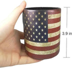 DreamsEden Vintage American Flag Pen Holder 10 Pack Leather Pencil Cup - Image 3