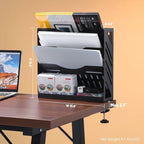 CanKing Metal File Organizer 4-Tier Clamp Desk and Wall Mount - Image 2