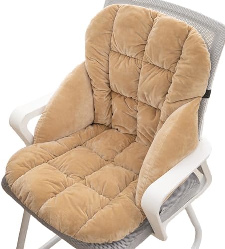 LYFJMUS High Back Office Chair Cushion Soft Desk Chair Pad with Ties Rocking Chair Cushion for Office Car Home Dining Room Kitchen by Unknown