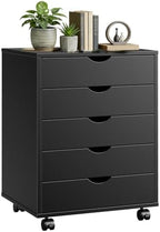 5 Drawers Mobile File Cabinet, Printer Stand Storage Cabinet by HAPPYMONTLLC